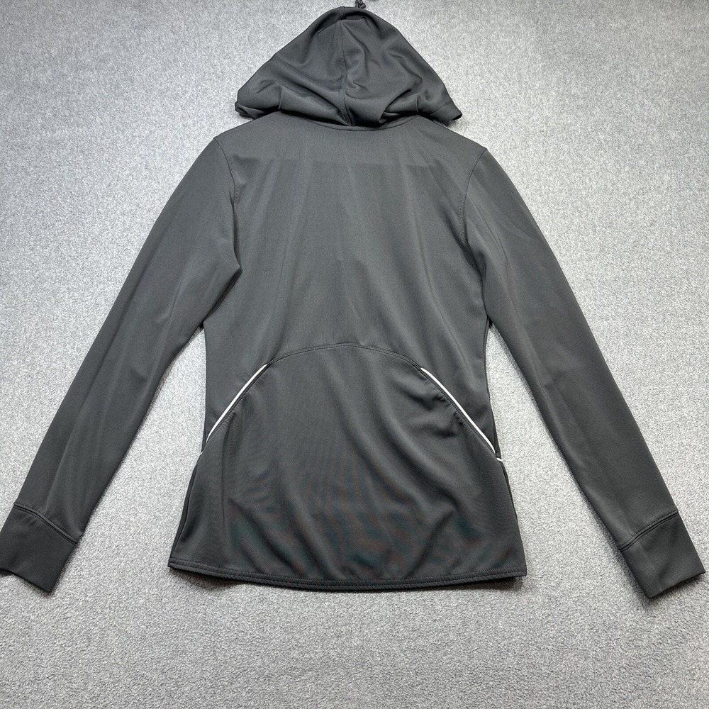 Nike Hoodie Women Small Gray 1/4 Zip Pullover Running Dri Fit Stretch Active Gym - Picture 12 of 12